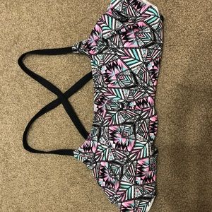 Multi colored bikini top